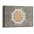 Radiant Abstract Circular Canvas Art