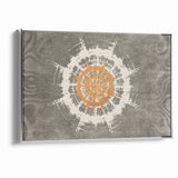 Radiant Abstract Circular Canvas Art