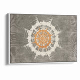 Radiant Abstract Circular Canvas Art