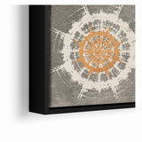 Radiant Abstract Circular Canvas Art
