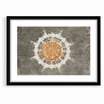 Radiant Abstract Circular Canvas Art