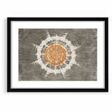 Radiant Abstract Circular Canvas Art