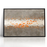 Abstract Fish and Splash Strokes Canvas Art