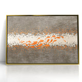 Abstract Fish and Splash Strokes Canvas Art