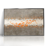 Abstract Fish and Splash Strokes Canvas Art