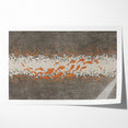 Abstract Fish and Splash Strokes Canvas Art