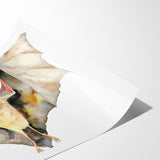 Graceful Bat Watercolor Art - Elegant Wildlife Canvas Wall Decor