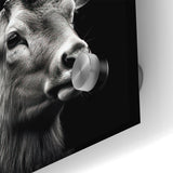 Majestic Antelope Portrait in Black and White – Stunning Canvas Art