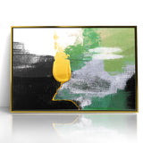 Abstract Brush Strokes and Color Splashes Canvas Art