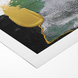 Abstract Brush Strokes and Color Splashes Canvas Art