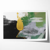 Abstract Brush Strokes and Color Splashes Canvas Art