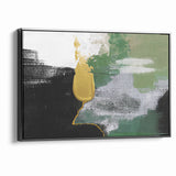 Abstract Brush Strokes and Color Splashes Canvas Art