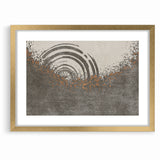 Abstract Circular Ripples and Splashes Canvas Art