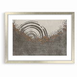 Abstract Circular Ripples and Splashes Canvas Art