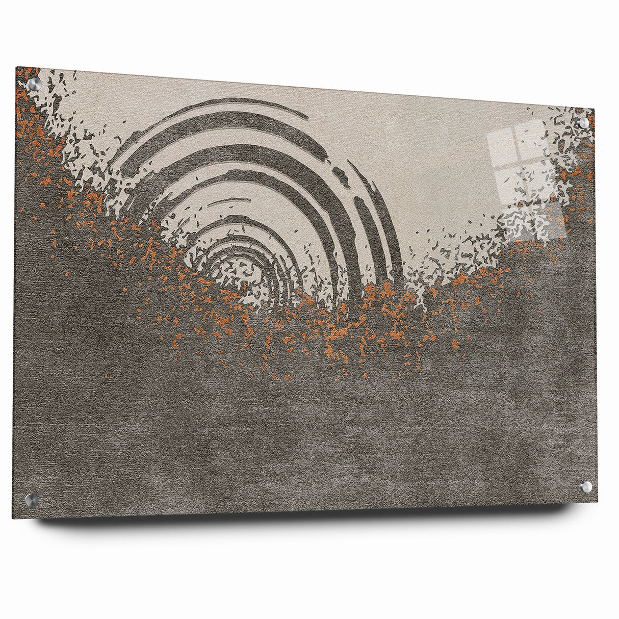 Abstract Circular Ripples and Splashes Canvas Art