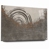 Abstract Circular Ripples and Splashes Canvas Art