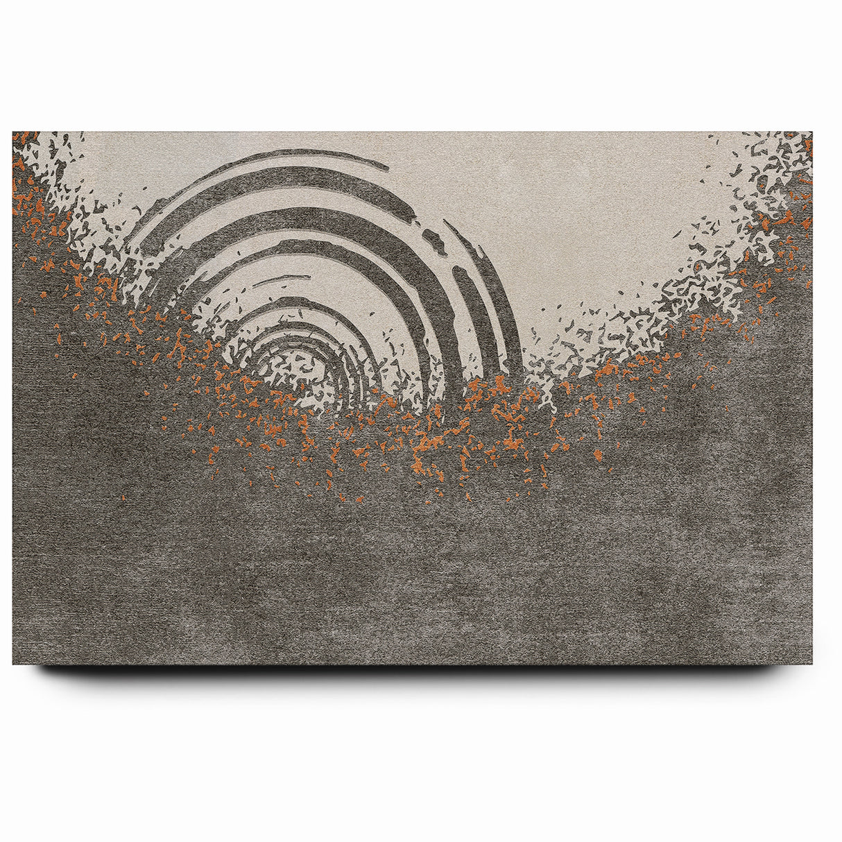 Abstract Circular Ripples and Splashes Canvas Art
