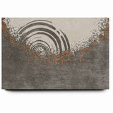 Abstract Circular Ripples and Splashes Canvas Art