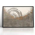 Abstract Circular Ripples and Splashes Canvas Art