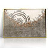 Abstract Circular Ripples and Splashes Canvas Art