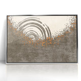 Abstract Circular Ripples and Splashes Canvas Art