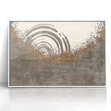 Abstract Circular Ripples and Splashes Canvas Art