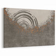 Abstract Circular Ripples and Splashes Canvas Art