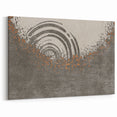 Abstract Circular Ripples and Splashes Canvas Art