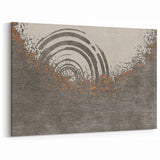 Abstract Circular Ripples and Splashes Canvas Art