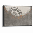 Abstract Circular Ripples and Splashes Canvas Art