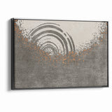 Abstract Circular Ripples and Splashes Canvas Art