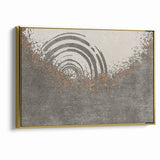 Abstract Circular Ripples and Splashes Canvas Art