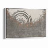 Abstract Circular Ripples and Splashes Canvas Art