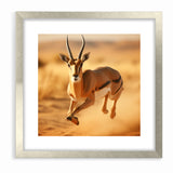 Dynamic Antelope in Motion – Stunning Wildlife Canvas Art