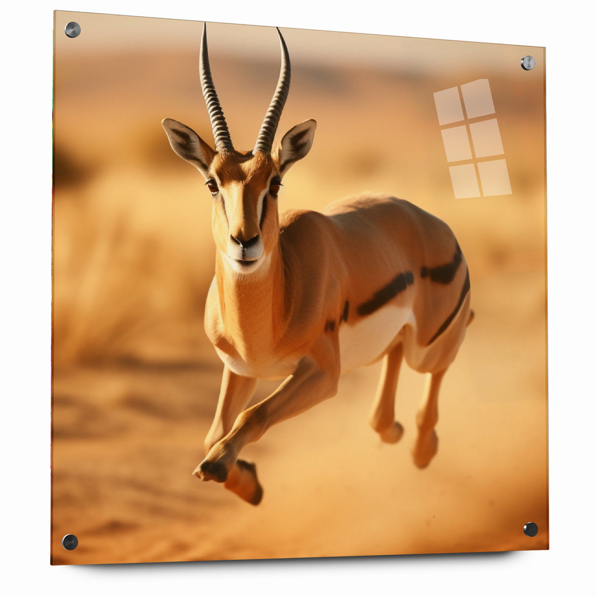 Dynamic Antelope in Motion – Stunning Wildlife Canvas Art
