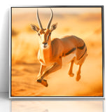 Dynamic Antelope in Motion – Stunning Wildlife Canvas Art