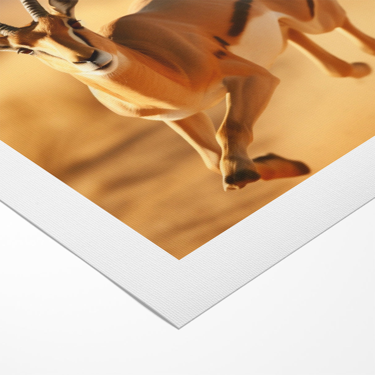 Dynamic Antelope in Motion – Stunning Wildlife Canvas Art