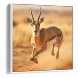 Dynamic Antelope in Motion – Stunning Wildlife Canvas Art