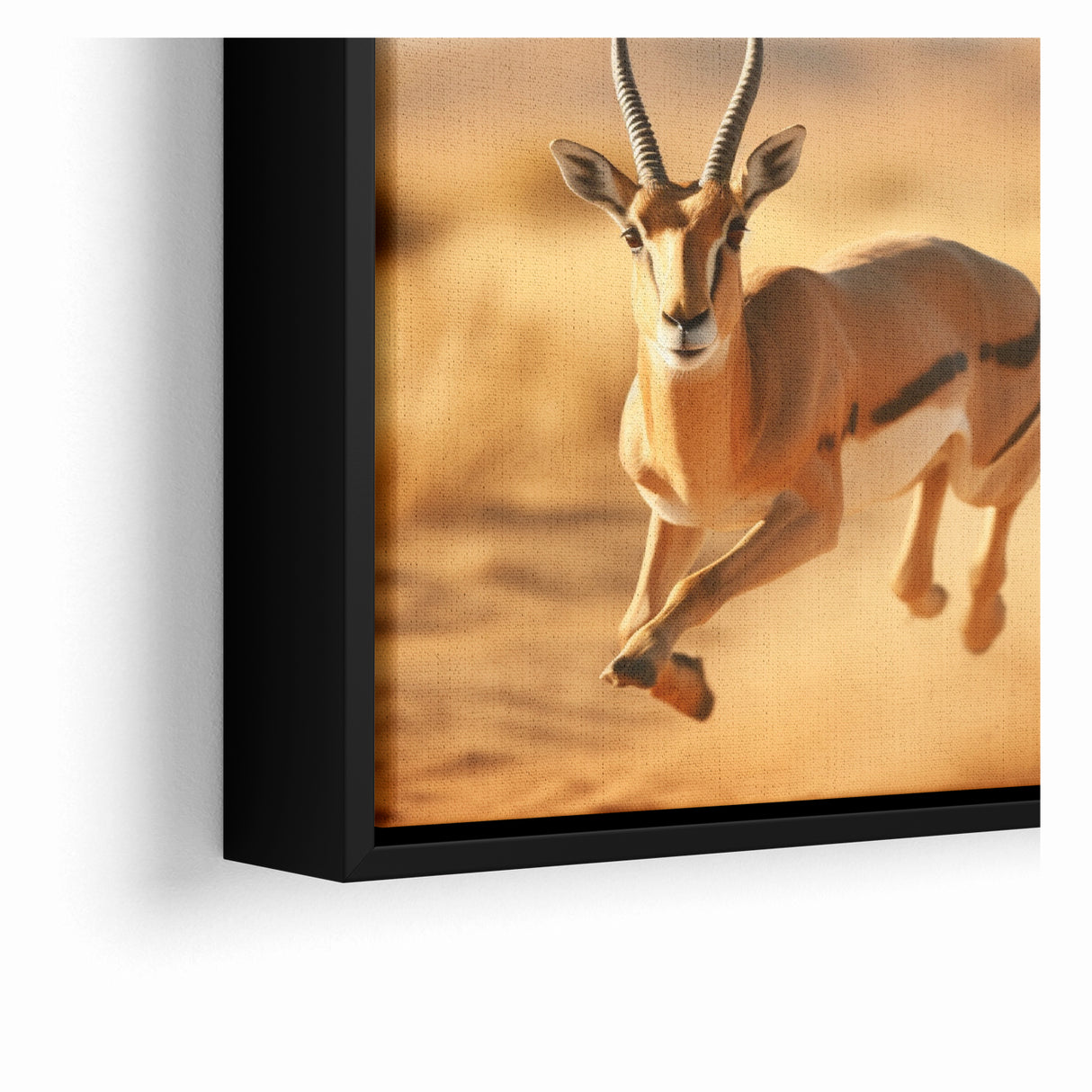 Dynamic Antelope in Motion – Stunning Wildlife Canvas Art