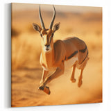 Dynamic Antelope in Motion – Stunning Wildlife Canvas Art