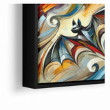 Abstract Bat Art - Vibrant Wildlife Canvas Wall Decor
