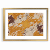 Abstract Brush Stroke Canvas Art in Rustic Warmth