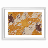 Abstract Brush Stroke Canvas Art in Rustic Warmth