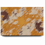 Abstract Brush Stroke Canvas Art in Rustic Warmth