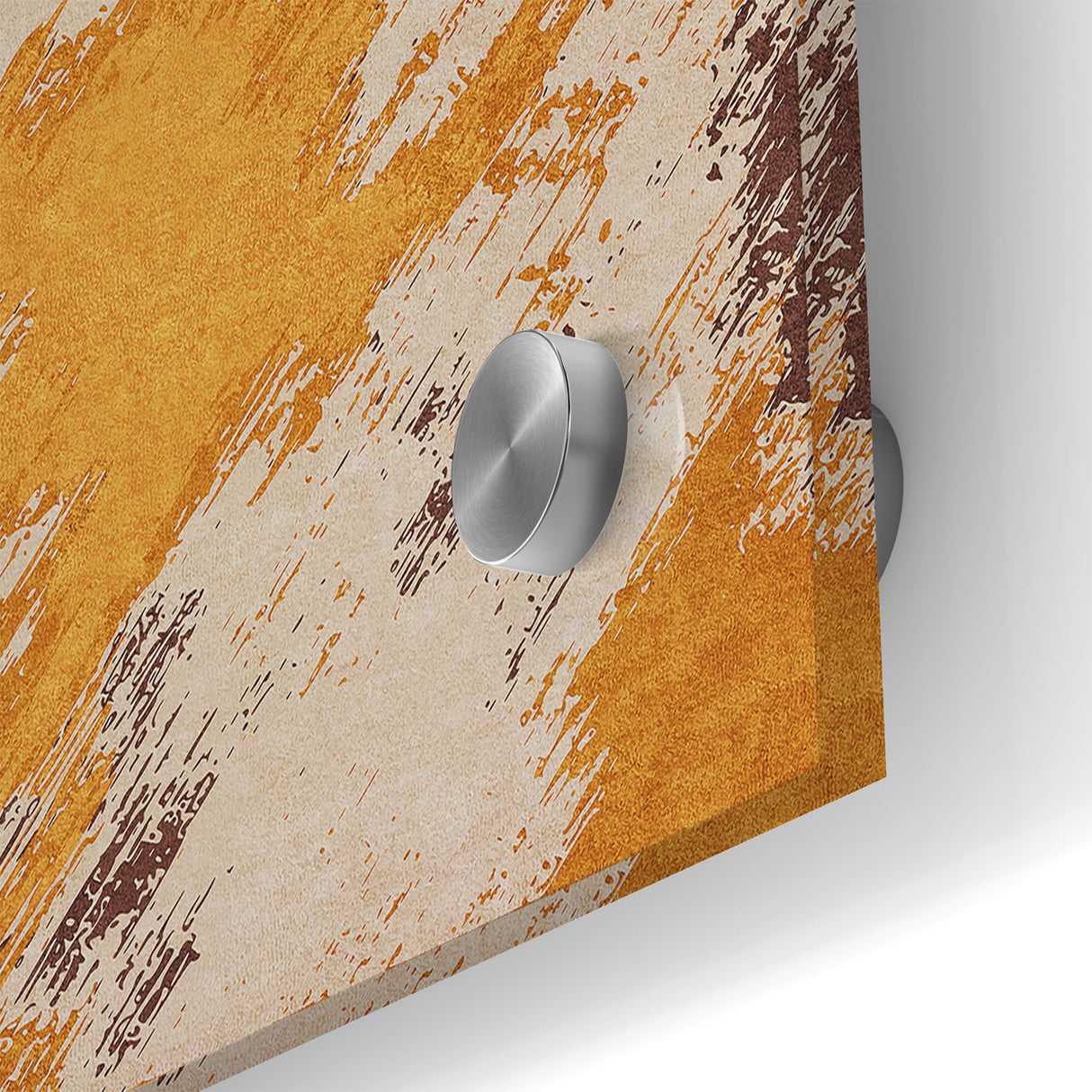 Abstract Brush Stroke Canvas Art in Rustic Warmth