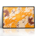 Abstract Brush Stroke Canvas Art in Rustic Warmth