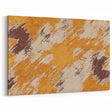 Abstract Brush Stroke Canvas Art in Rustic Warmth