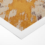 Abstract Brush Stroke Canvas Art in Rustic Warmth