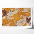 Abstract Brush Stroke Canvas Art in Rustic Warmth