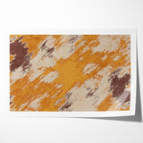 Abstract Brush Stroke Canvas Art in Rustic Warmth